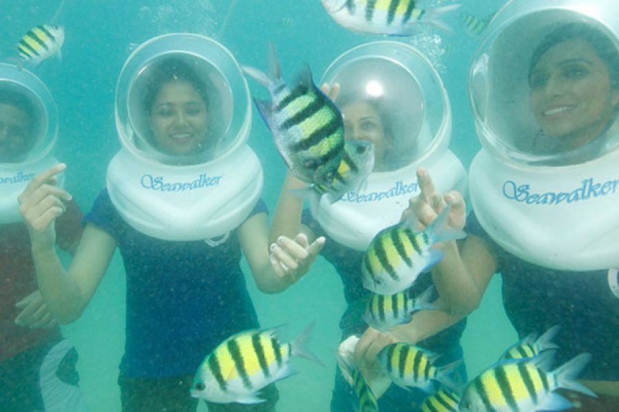 Sea Walk (underwater), Elephanta Beach